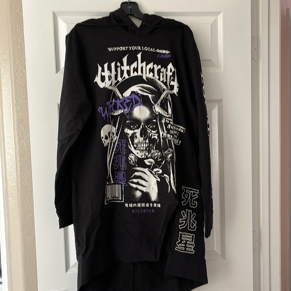 NWT Kill star oversized hoodie dress - Picture 2 of 5